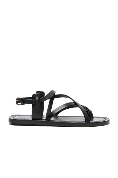 Leather Nu Pieds Strappy Sandals