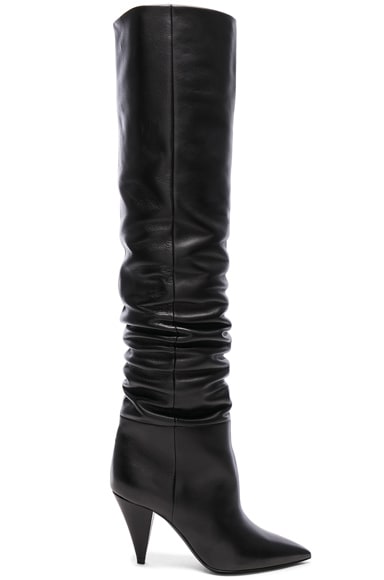 Leather Era Thigh High Boots