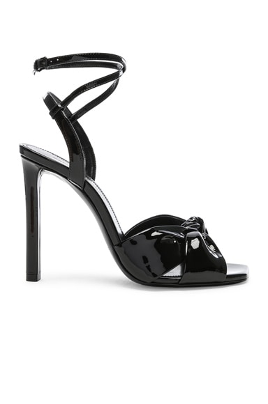 Patent Amy Ankle Strap Sandals