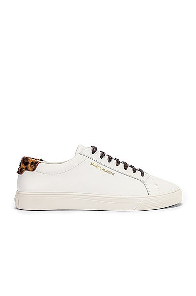 Saint Laurent Low Top Andy Sneakers in White