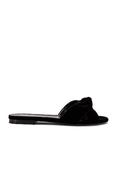 Saint Laurent Power Sandals in Black