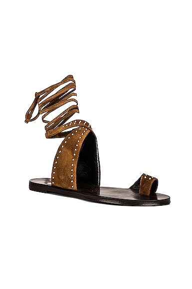 SAINT LAURENT GIA FLAT SANDALS,SLAU-WZ771