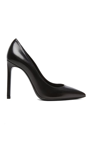 saint laurent fur pumps