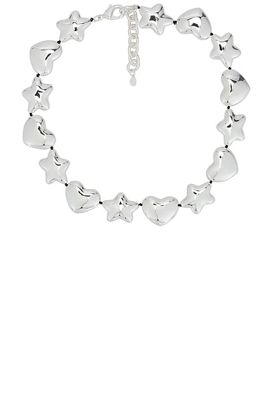 Sandy Liang Beans Necklace in Silver