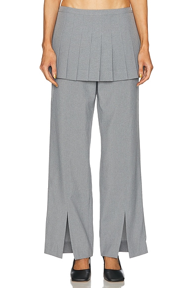 Sandy Liang Lichi Pant in Grey
