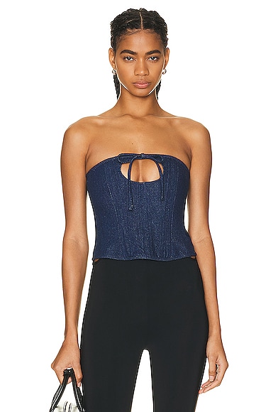 SANDY  LIANG  ベスト Sandy Liang Bellissimo Tank Top in Black | FWRD