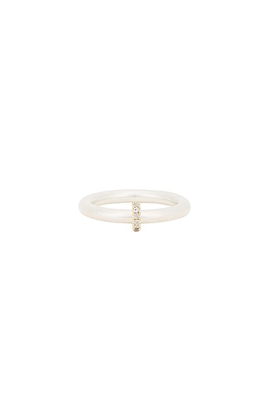 Adonis Gris Ring in Silver, Yellow Gold & Grey Diamond