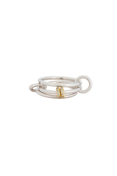 Spinelli Kilcollin Acacia SG Gris Ring in Sterling Silver & 18k Yellow Gold