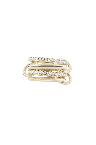 Spinelli Kilcollin Polaris Ring in 18K Yellow Gold & White Diamonds