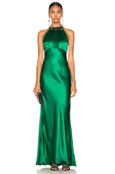 Green saloni dress discount