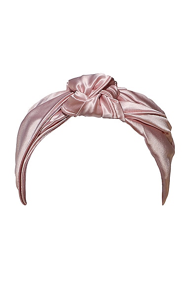 slip Pure Silk the Knot Headband in Pink