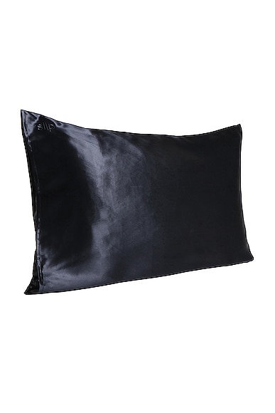 slip King Pure Silk Pillowcase in Black