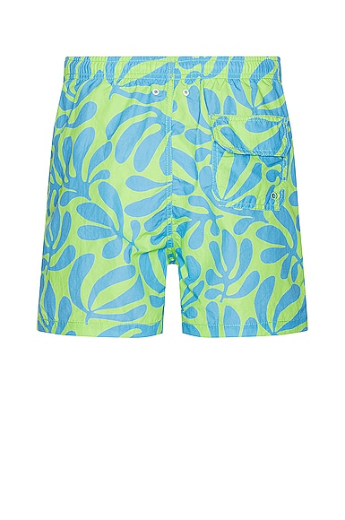 Shop Solid & Striped The Classic Swim Shorts In Leaf Print