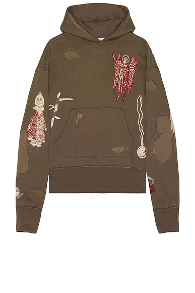 Samuel Zelig Antique Hoodie in Olive