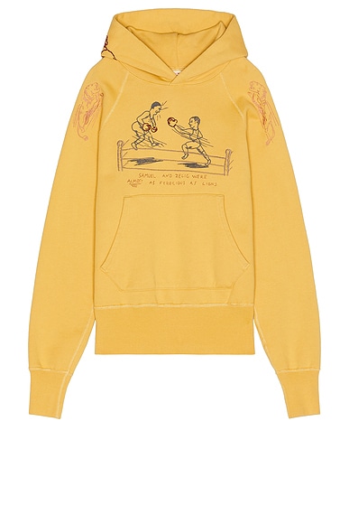 Samuel Zelig Yearbook Hoodie in Yellow