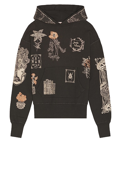 Samuel Zelig Jardin Hoodie in Charcoal