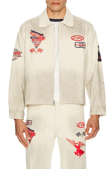 Samuel Zelig Service Zip Jacket in Aged Natural