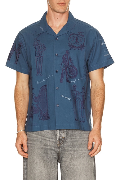 Samuel Zelig Orchestra Camp Shirt in Deep Blue