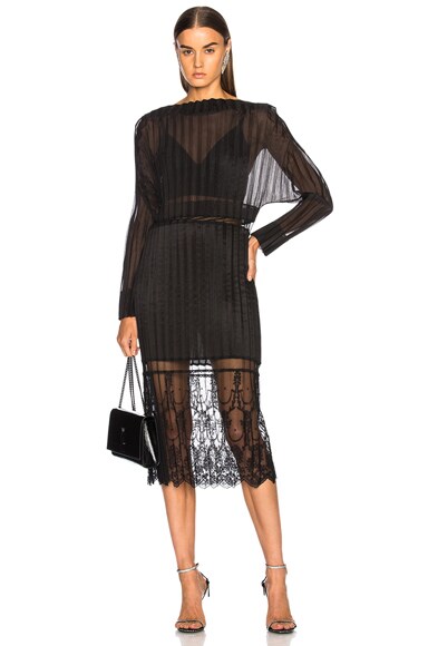 Carey Cotton Mix Midi Dress