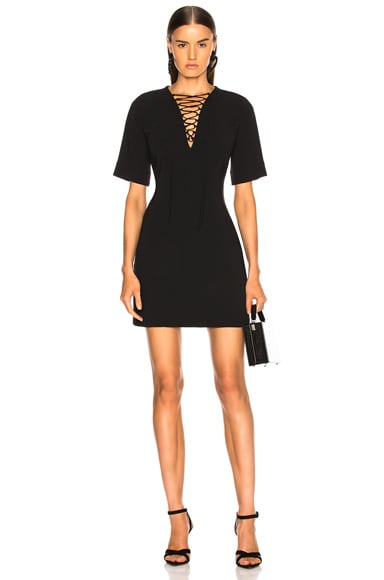 Lace Up Mini Dress