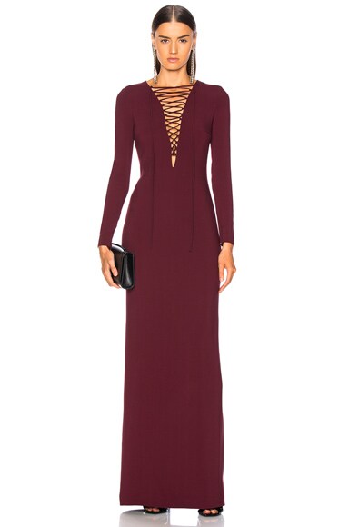 Lace Up Maxi Dress