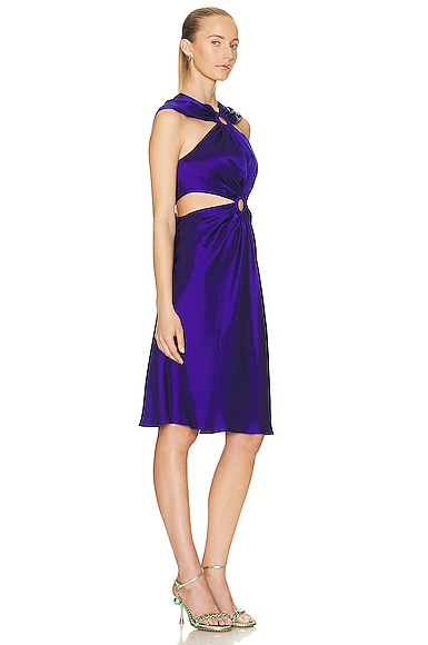 Shop Stella Mccartney Sleeveless Midi Dress In Sapphire Blue