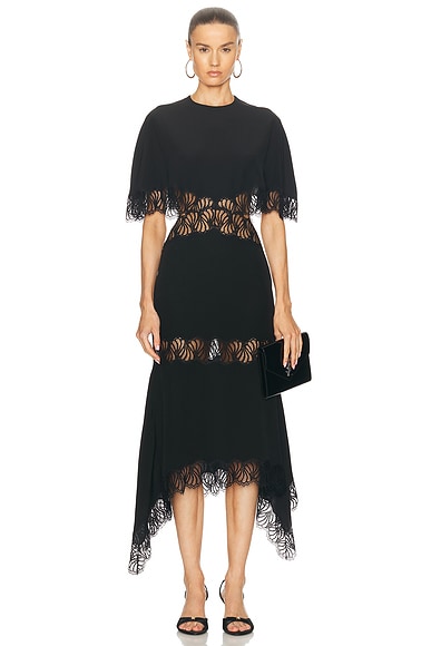 Asymmetric Lace Dress