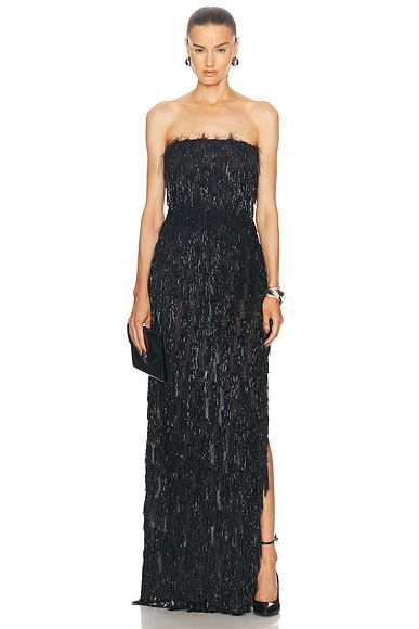 Stella McCartney Tinsel Bustier Dress in Black