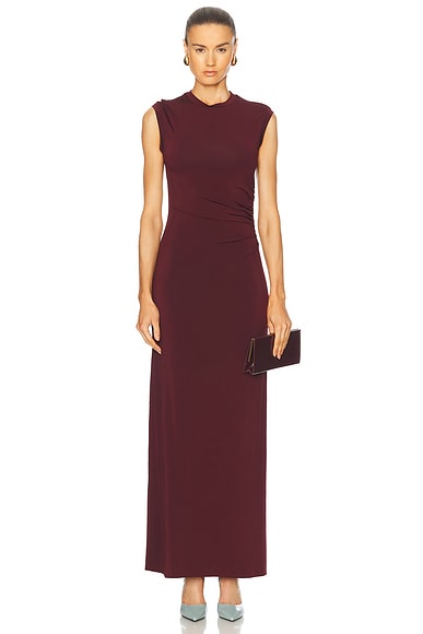 Stella McCartney Fluid Jersey Dress in Dark Cherry