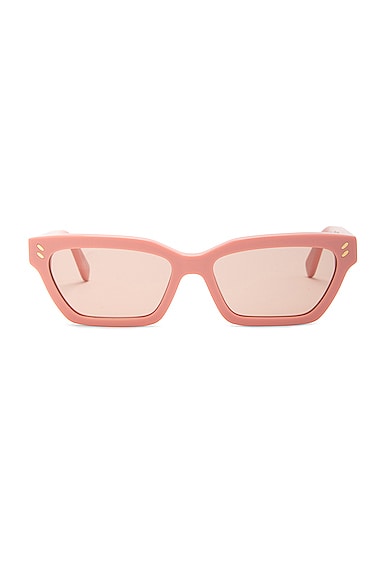 Stella McCartneyRectangle Sunglasses in Shiny Pink