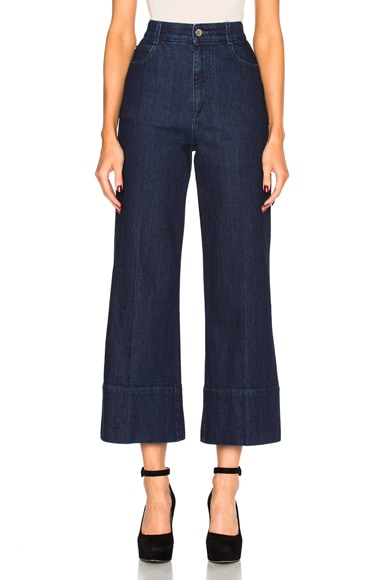 High Waisted Crop Trousers