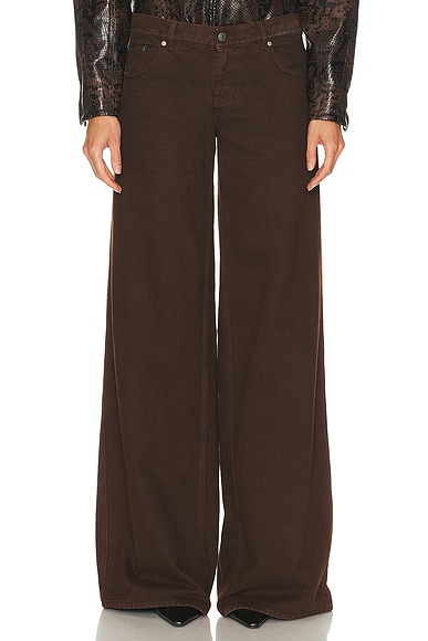 Mid Rise Wide Leg