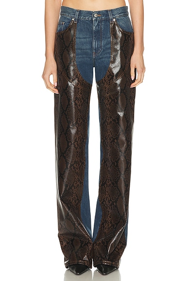 Snake Chap Wide Leg