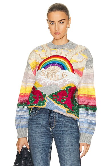 Festive Smile Knit Sweater