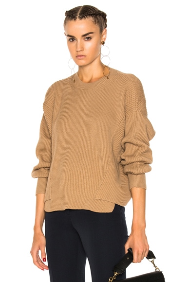 Ribbed Crew Neck Sweater