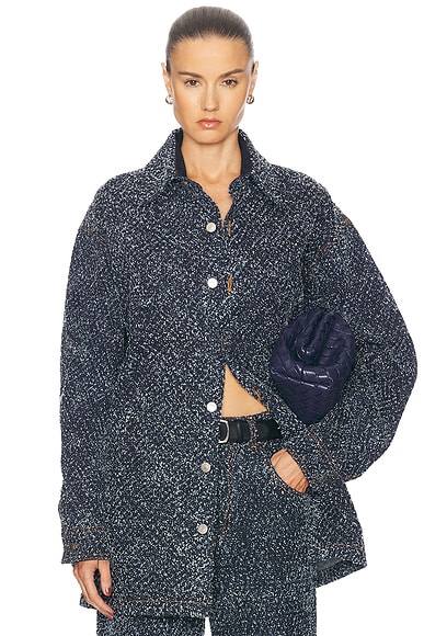 Boucle Denim Overshirt