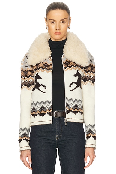 Stella McCartney Fairsile Bomber Jacket in Multicolor