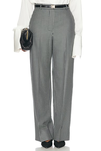 Checked Loose Pant