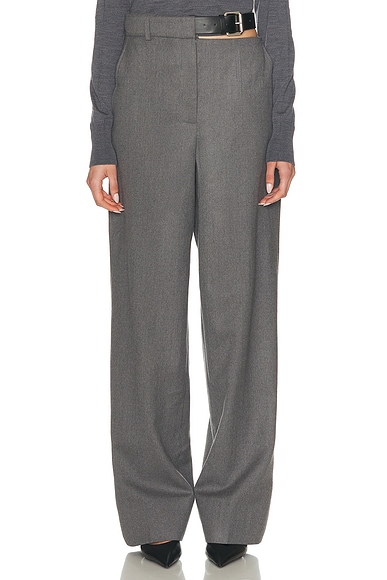 Belted Flannel Trouser