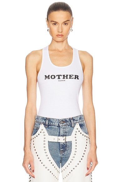 新作人気 Stella McCartney FWRD | White Pure in Top Tank F* Mother 洋楽