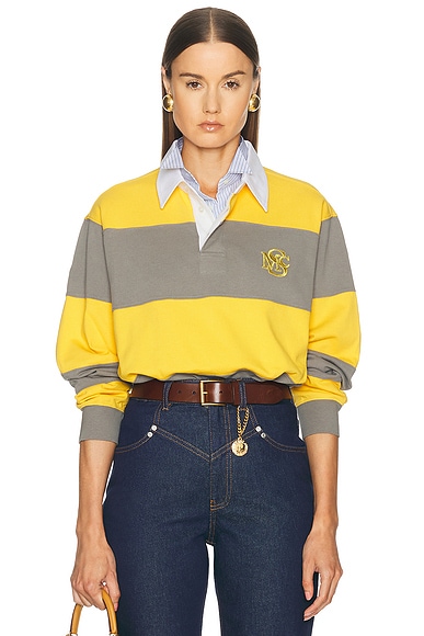 Colour Block Striped Polo