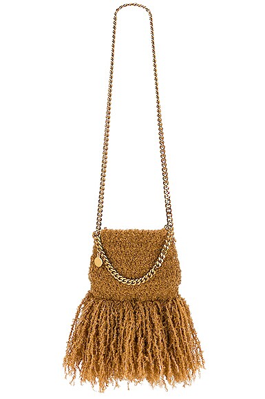 Stella McCartney Mini Falabella Novelty Shoulder Bag in Camel | FWRD