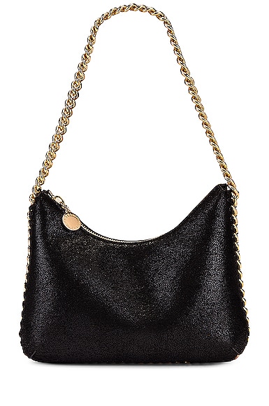 Stella McCartney Mini Zip Falabella Shoulder Bag in Black