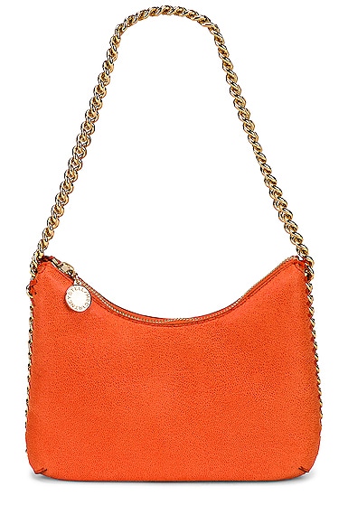Stella McCartney Mini Zip Falabella Shoulder Bag in Orange