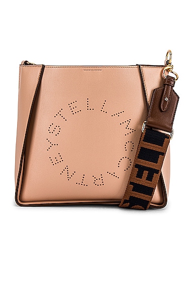 Stella McCartney Mini Logo Crossbody Bag in Mauve