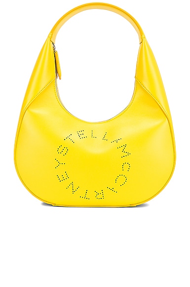 Stella McCartney Small Logo Shoulder Bag in Yellow