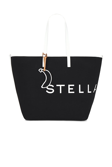 Stella McCartney Canvas Tote Bag in Black