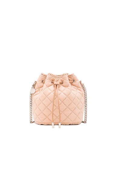 Studded Quilted Bucket Bag