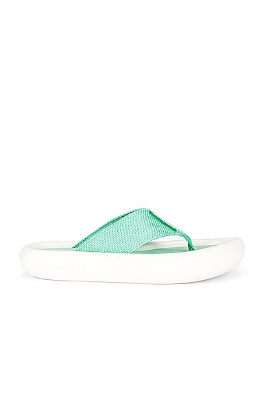 Stella Mccartney Platform Sole Flip-flops In Herb