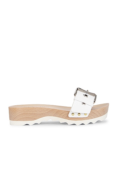 Shop Stella Mccartney Elyse Alter Sporty Sandal In White